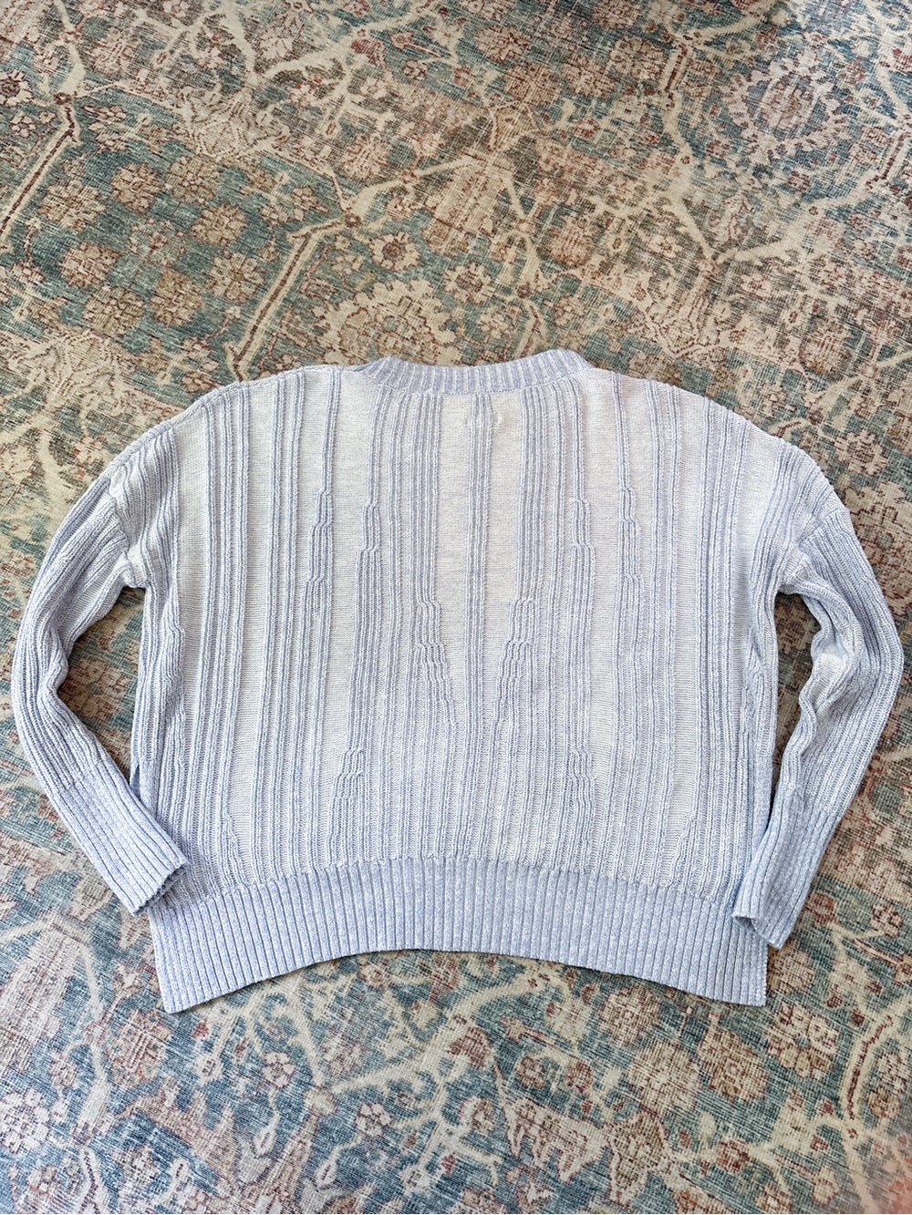 Pilcro Textured High-Low Pullover Sweater - small - Picture 3 of 8